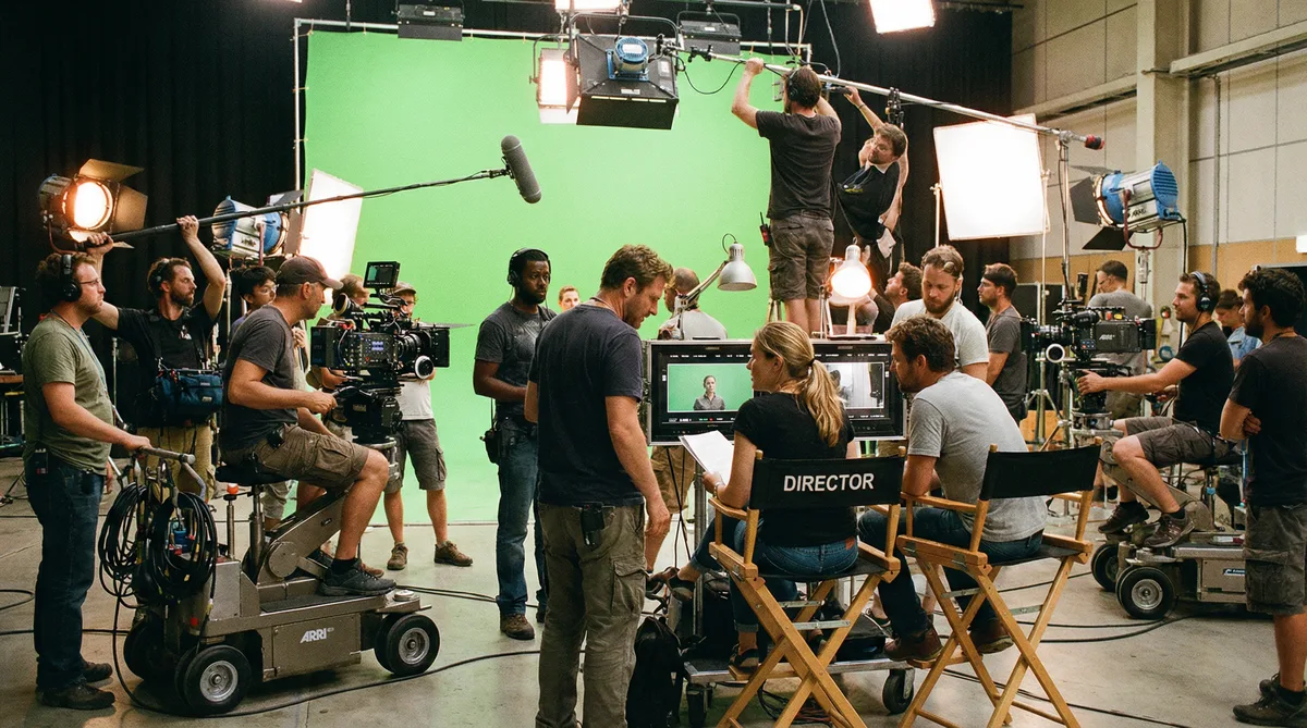 国产视频国际影视合作拍摄现场实景